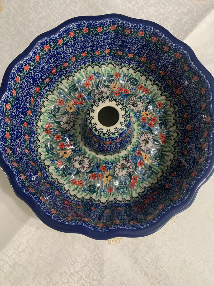  Polish Pottery Baker - Bundt Pan - Daisy Flurry: Home